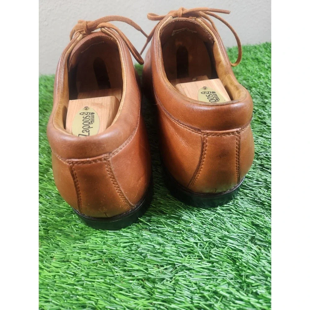 Adidas Shoes Mens Size 12.5 Brown Leather Derby Dress Lace Up Square Toe 383646